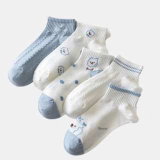 [Choice] Set 5 Đôi Tất Vớ Nữ Cổ Ngắn TVM33 - Chất Liệu Mềm Mại, Mỏng Thoáng, Êm Chân