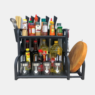 Kệ Đựng Gia Vị Nhà Bếp Chữ B Choice LS1-0527-53 Kèm Ống Đựng Đũa Đa Năng Tiện Lợi