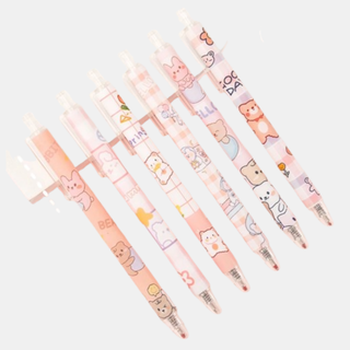 Set Bút Mực Gel bút mực đen bút bi bút bấm Choice LS1-0776-306 Nhiều Hình, Ngòi 0.5mm màu ngẫu nhiên