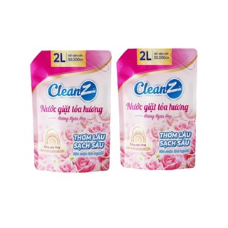 [Top Value] 2 Túi nước giặt xả tỏa hương CleanZ FM2-1481-125 hương thơm mềm mại 2L/Túi