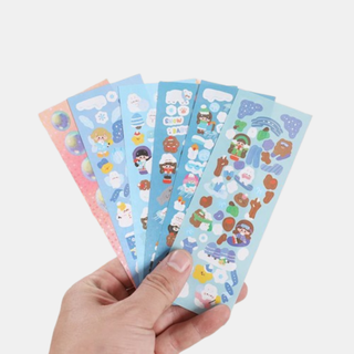 Combo 20/50/100 tấm sticker Choice LS1-0774-16 lấp lánh dán sổ trang trí, trang trí ốp điện thoại