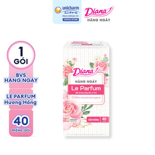 [MỚI RA MẮT] Băng vệ sinh Diana hằng ngày Le Parfum hương mộc hồng Anh Quốc quyến rũ 40 miếng