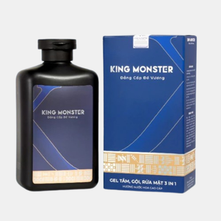 [Choice] Combo 2 Sữa Tắm Gội Nam King Monster FM3-0725-9 Hương Nước Hoa 3 In 1 Cao Cấp, Chai 350Ml