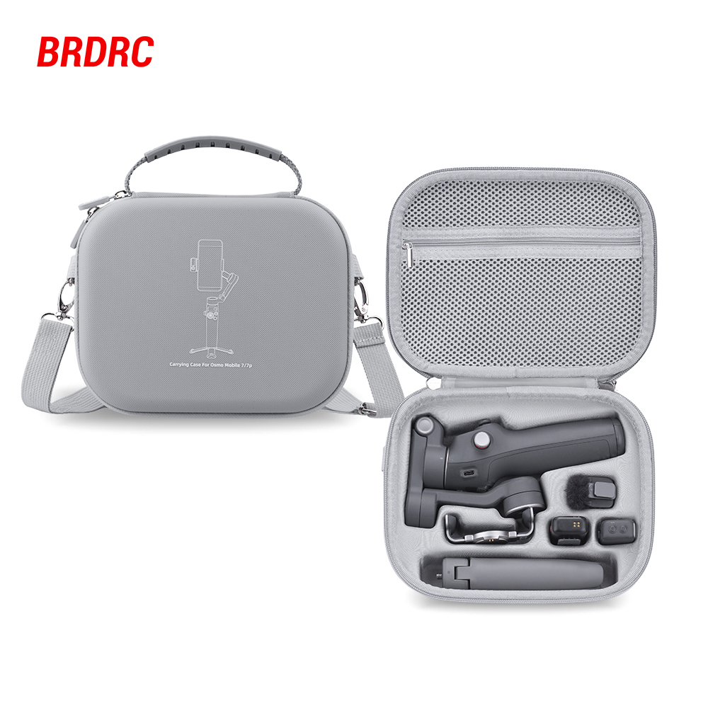 BRDRC Osmo Mobile 7P Hộp Đựng Di Động Đeo Vai Cho DJI OM 7 /7P Phụ Kiện Ổn Định Gimbal Hộp Du Lịch