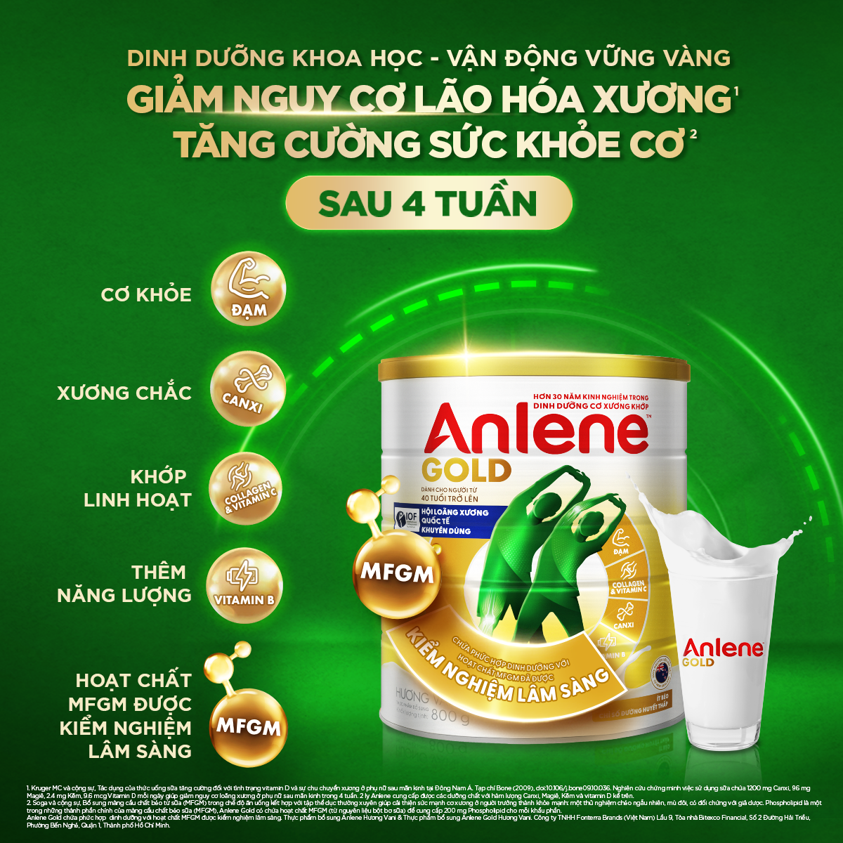 Sữa Bột Anlene Gold Hương Vani 800g | BigBuy360 - bigbuy360.vn