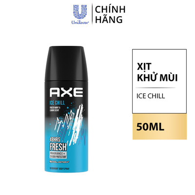 [HC GIFT] Xịt khử mùi hương nước hoa AXE Ice Chill 50ml