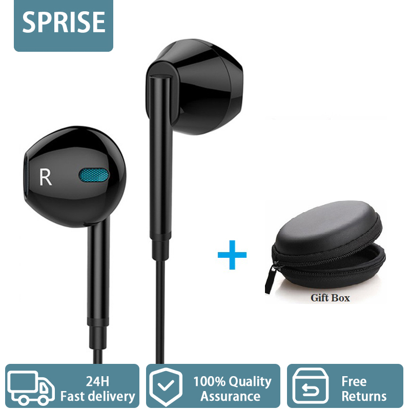 SPRISE M15 Tai Nghe Có Dây Khử Tiếng Ồn Bằng Mic Kim Loại Âm Thanh Nổi Bass Tai Nghe In-Ear Tai Nghe Cho Tai Nghe Chơi Game Di Động