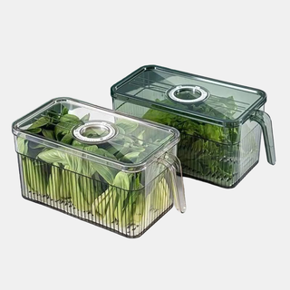 Hộp nhựa đựng thực phẩm 5L Choice LS1-0657-34 có đáy tách nước hộp bảo quản rau củ quả tủ lạnh