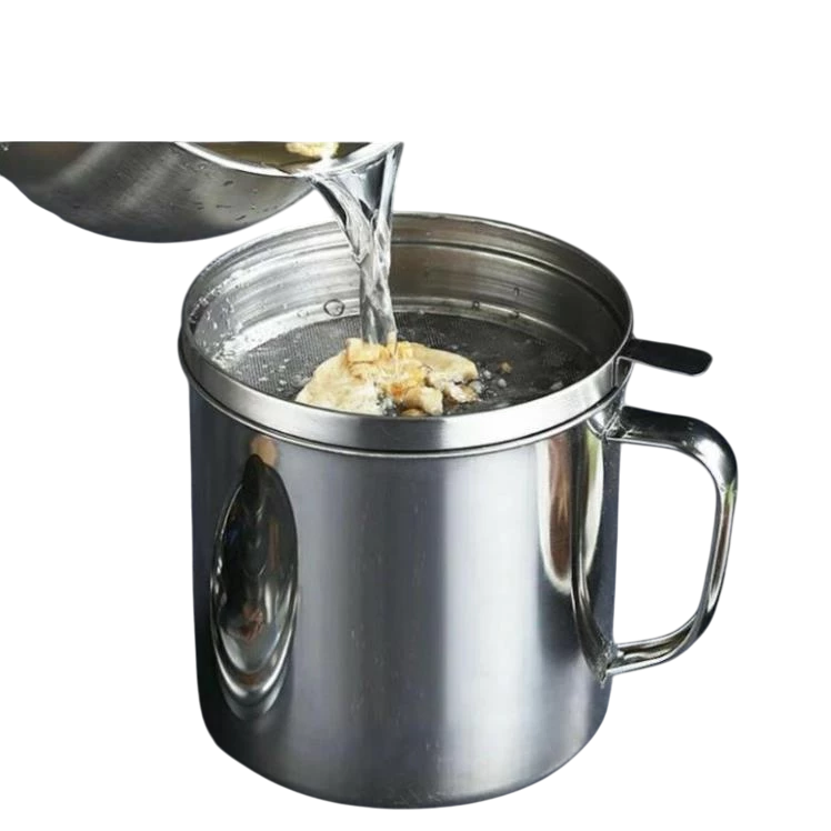 [Top Value] Ca Lọc Dầu Ăn Bằng Inox Top Value LS1-0843-290 Cao Cấp 1,2L