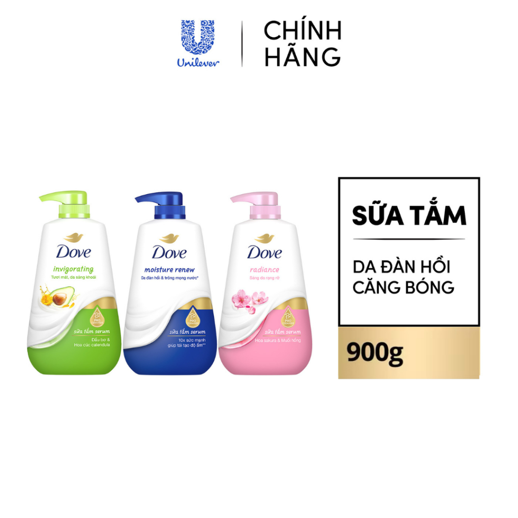 Sữa Tắm Serum Dove Pro-Ceramide Giúp Da Đàn Hồi Và Căng Bóng 900g | BigBuy360 - bigbuy360.vn