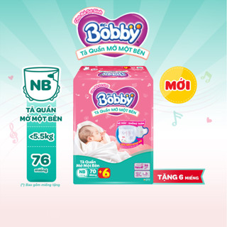 [MỚI][TẶNG MIẾNG] Tã quần mở một bên Bobby dành cho bé sơ sinh size NB70+6/NB-S74/S80/ S-M62