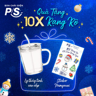   ORAL GIFT  Hộp quà: Sticker Pamyeuoi & Ly Thủy Tinh Cao Cấp 