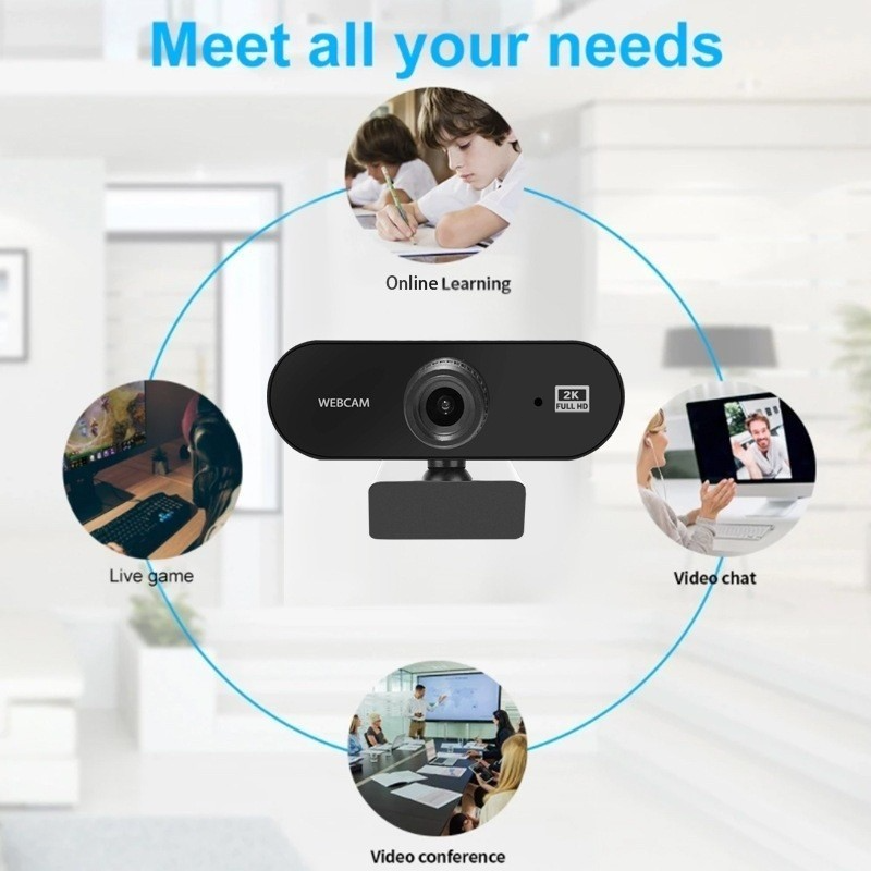 Máy Tính Webcam HD Cho PC 2K Min i Web Camera Có Micro USB 2.0 Web Cam Cho Máy Tính Mac Laptop Để Bàn | BigBuy360 - bigbuy360.vn