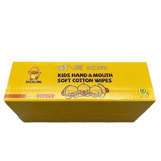 [Top Value] Hộp 10 Gói Khăn Ướt Mini NTG09 80 Tờ Không Chứa Cồn, An Toàn Cho Bé Vịt Vàng