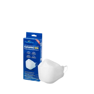 [Choice] Khẩu trang y tế 4D Famapro FAMA10 cao cấp kháng khuẩn 3 lớp hộp 10 cái