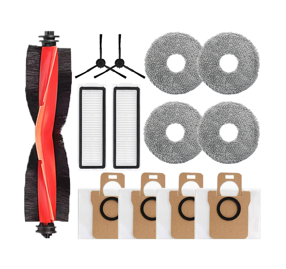 Đối với Xiaomi Robot Vacuum X20 Max / X20 Pro: chổi chính, chổi cạnh, giẻ lau, bộ lọc