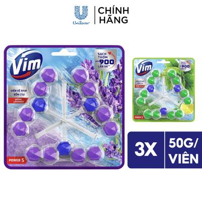 [HC Gift] Vỉ 3 viên treo bồn cầu Vim