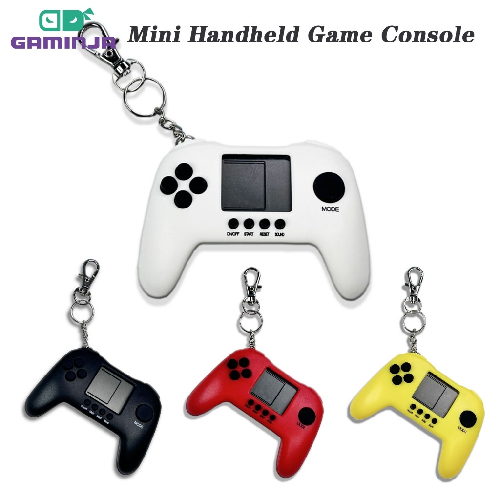 GAMINJA GC61 Móc khóa máy chơi game, mô hình trang trí tay cầm chơi game mini, unisex, móc khóa tay 