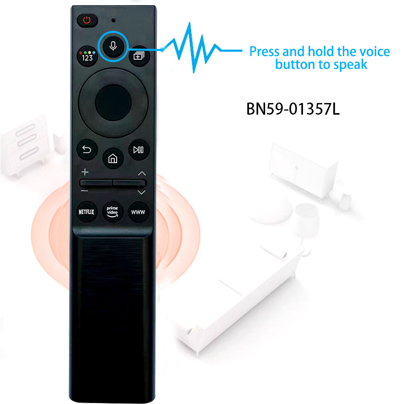 Điều khiển từ xa thay thế cho Smart TV Samsung, có Magic Voice, phù hợp với Samsung Smart TV QLED 4K