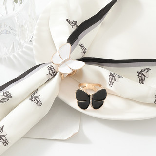 Mới Retro Thắt Nơ Khăn Khóa Trâm Cài Nhẫn Phụ Kiện Thời Trang Quà Tặng Ngày Lễ Tình Nhân