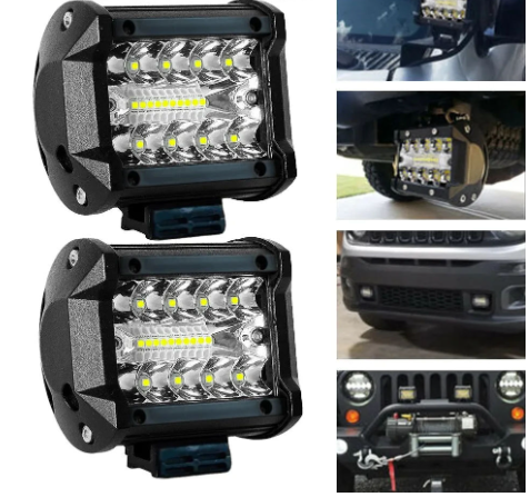 Đèn LED 4in Pods Combo Flood & Spot, 1 chiếc/2 chiếc/bộ cho 4x4/Off-Road/ATV/UTV/Jeep/Boat/Truck/Côn