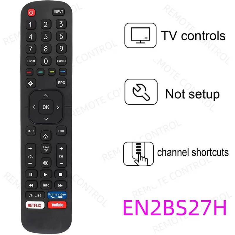 N2BS27H Dành Cho Hisense 2026 Android TV Remote Google Play Netflix