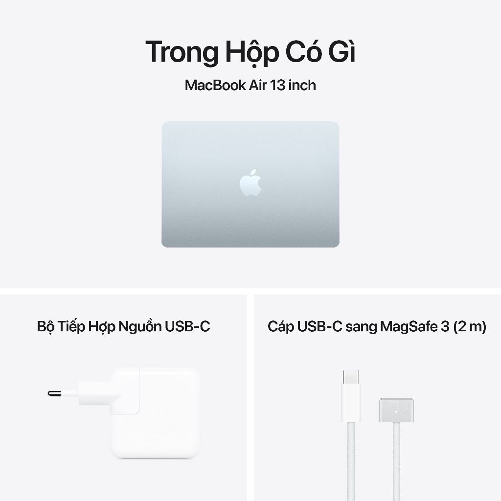 Máy tính xách tay Apple MacBook Air 15 inch, M5, 16GB ram, 10-core CPU, 10-core GPU, 512GB | BigBuy360 - bigbuy360.vn
