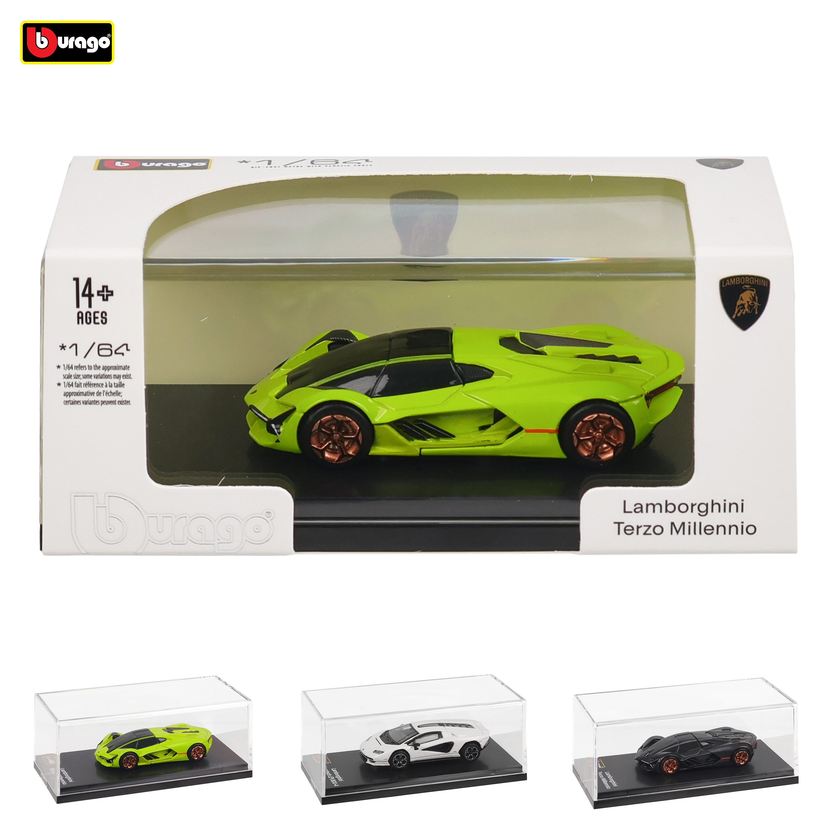 Bburago 1:64 Lamborghini Terzo Millennio LP800-4 Đúc Chính Xác Mô Hình Ô Tô Sưu Tập Quà Tặng Đồ Chơi