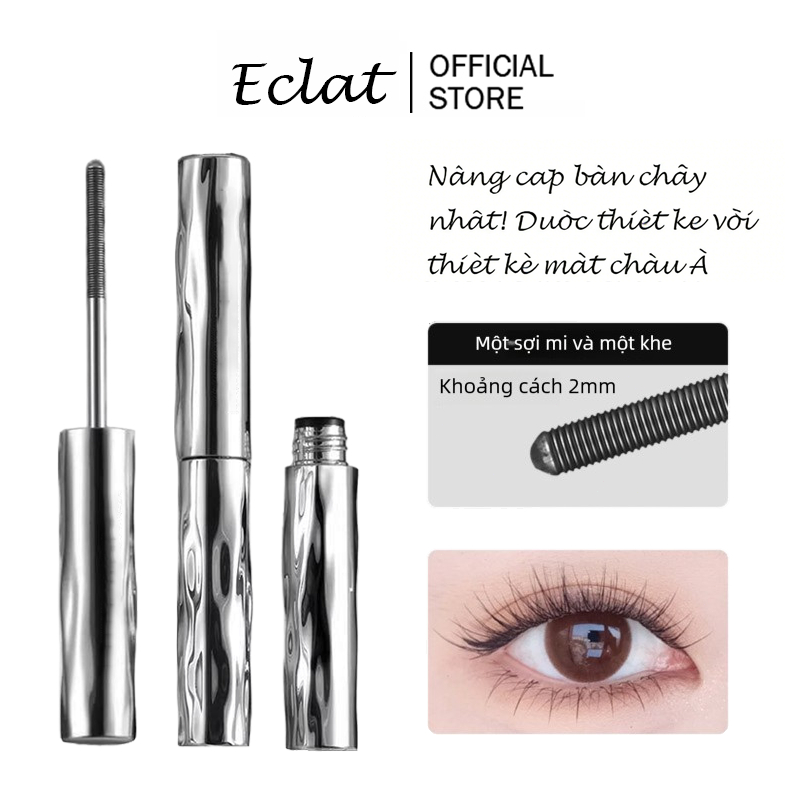 Mascara Đen Không Thấm Nước Amg Stain Tube Chuốt Mi Dài Tự Nhiên, Làm Dày & Cong, Không Lem