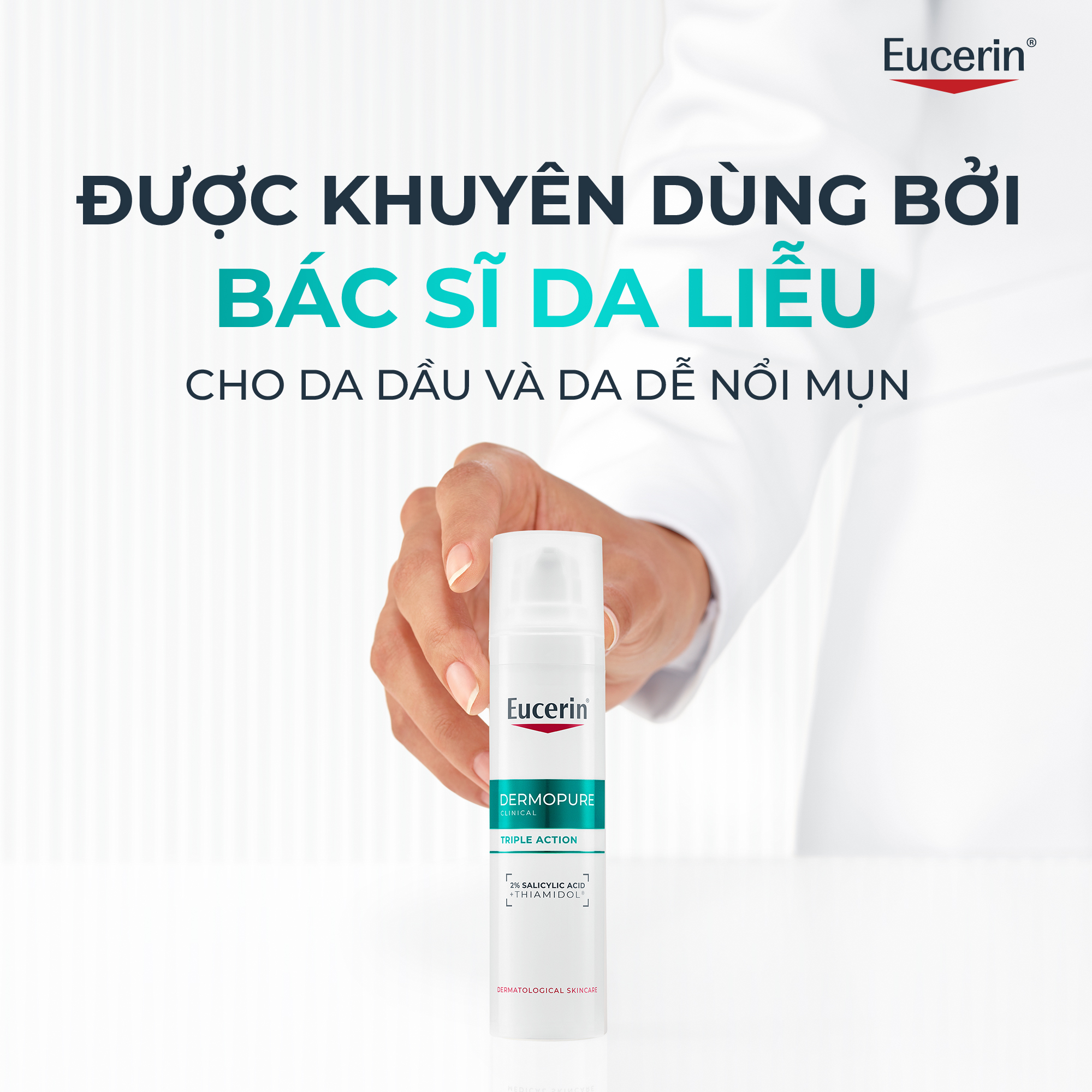 Tinh chất giúp giảm thâm mụn và dưỡng sáng da Eucerin® DermoPure Clinical Triple Action 40ml | BigBuy360 - bigbuy360.vn