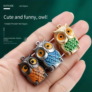  Một chiếc bấm móng tay móc khóa hình cú được chế tác đẹp mắt, có thể gấp gọn và di động, lý tưởng cho việc cắt tỉa khi đi du lịch. Lưỡi dao sắc bén