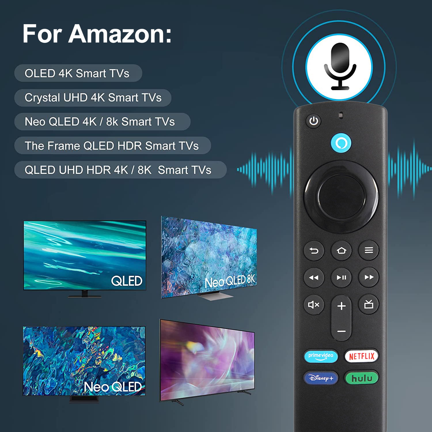 Điều khiển từ xa giọng nói L5B83G thế hệ thứ 3 cho TV Amz Smart TVs Stick 4K Bundle/Cube Series
