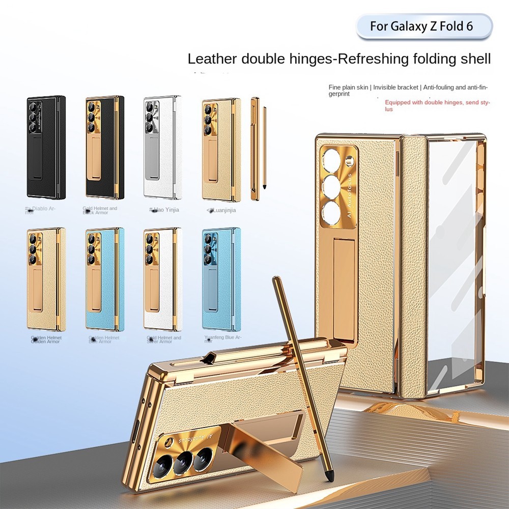 Ốp lưng thẩm mỹ doanh nhân cho Samsung Galaxy Z Fold6 Fold7, thiết kế độc đáo, ốp lưng PC cứng, hình