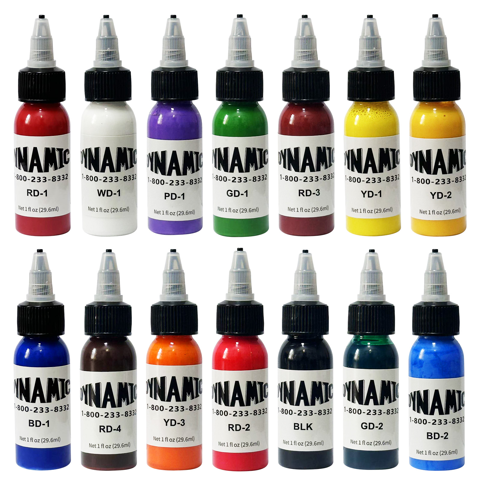Mực vĩnh cửu Mực xăm màu vàng Neon sáng, Sắc tố độ sáng cao nhất nguyên chất, Làm nổi bật tông màu t