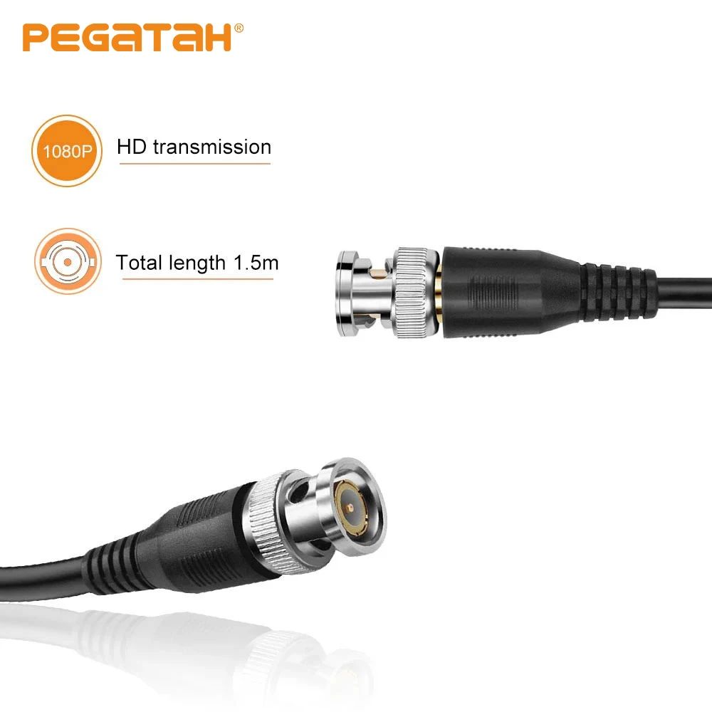 Cáp chuyển đổi BNC 2M-10M Male sang Male cho Camera CCTV, Cáp kết nối BNC cho Camera, Phụ kiện BNC c
