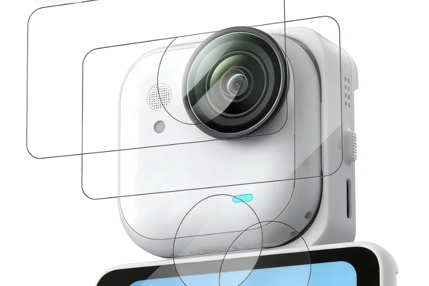 Bảo vệ màn hình ống kính cho Insta360 GO Ultra Hydrophobic Oleophobic Coating Phụ kiện máy ảnh