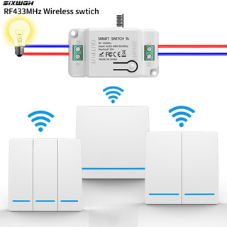 Bộ thu điều khiển bảng điều khiển tường RF không dây 433 MHz