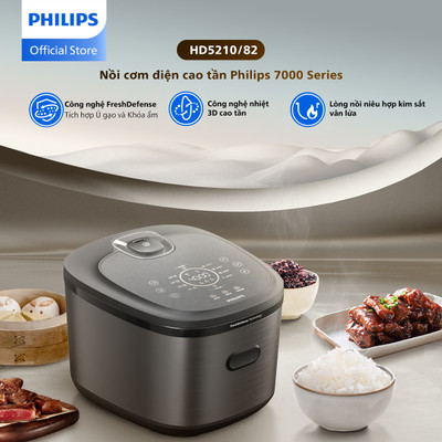 Nồi Cơm Điện Cao Tần Philips HD5210/82 1.5L |Công nghệ mới- Hàng Chính Hãng