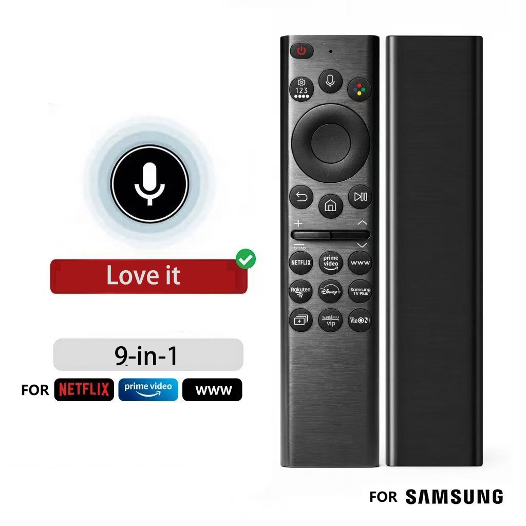 Điều khiển giọng nói TV 9 trong 1 cho Samsung 4K QLED/OLED Smart TV