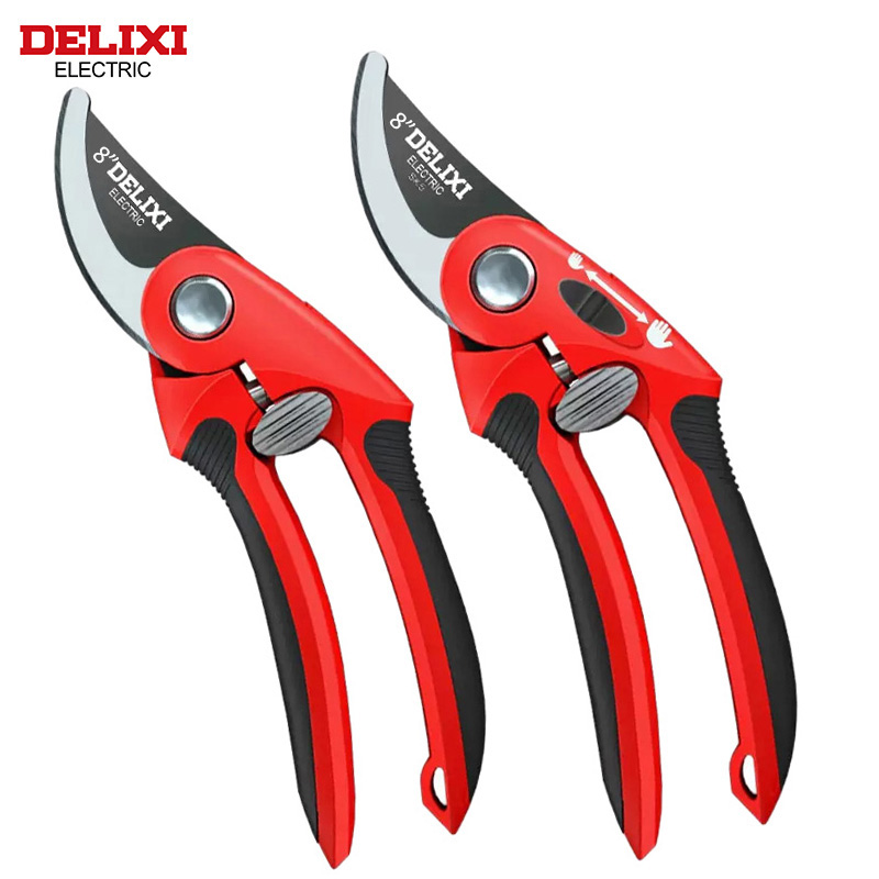 Kéo cắt tỉa DELIXI ELECTRIC 8 inch, kéo cắt tỉa vườn chịu lực nặng, kéo cắt cành sắc bén