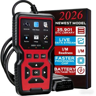 Đầu đọc mã máy quét OBD2 chuyên nghiệp Công cụ chẩn đoán ô tô Đọc và xóa mã lỗi động cơ Dòng dữ liệu trực tiếp Kiểm tra độ sẵn sàng I / M Kiểm tra đèn động cơ Đặt lại OBDII EOBD Quét xe ô tô
