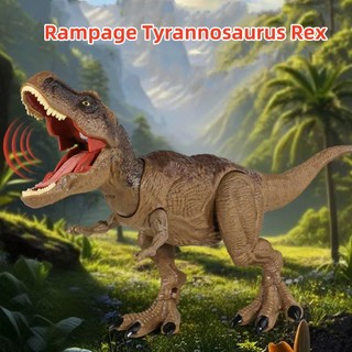  Đồ chơi điện trẻ em cỡ lớn 46cm, mô hình đồ chơi khủng long bạo chúa Tyrannosaurus Rex, sử dụng 3 pin cúc áo AG13 (kèm theo), quà tặng trẻ em, quà sinh nhật, quà tặng ngày lễ