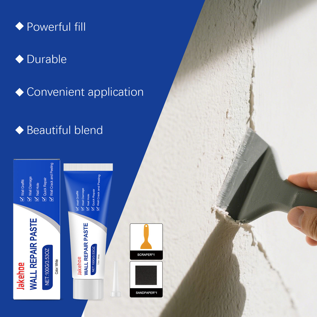 One PC All-in-One Wall Repair Putty Kit 100g với Acrylic Copolymer cho Lỗ & Vết nứt di động