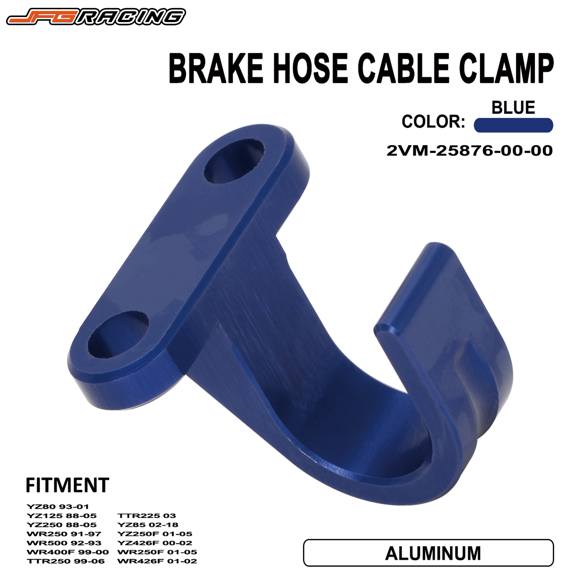 Ống kẹp dây phanh sau xe địa hình, 1 chiếc CNC cho YZ125 88-21/YZ250 88-21/WR250F 01-21/WR450F 03-21