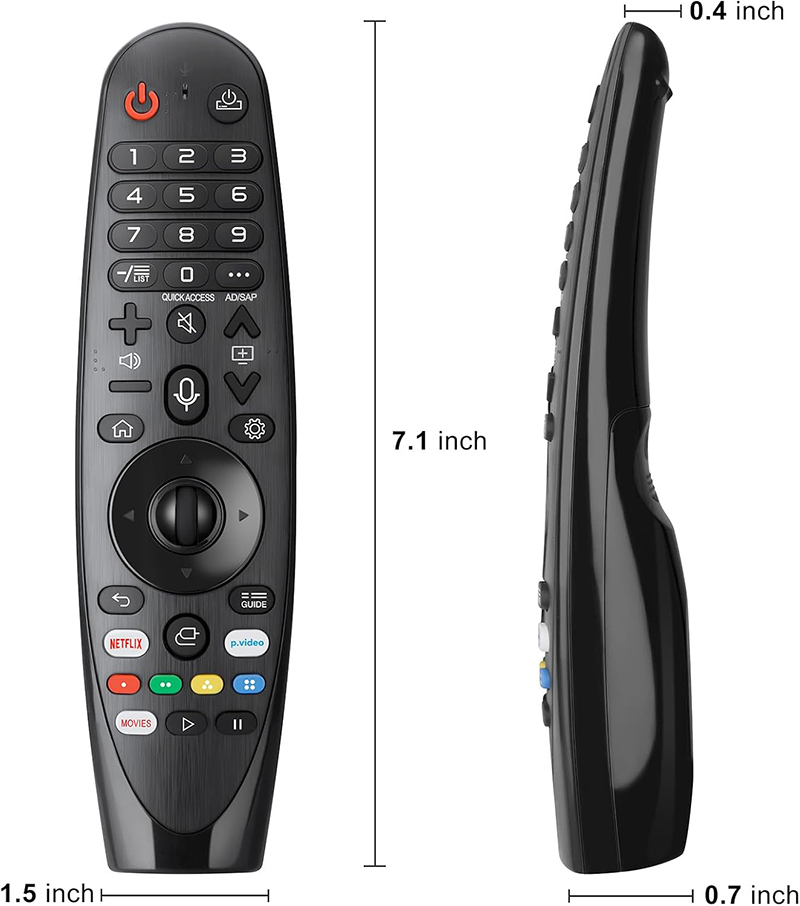 Điều khiển từ xa Magic MR24GA MR24GN dành cho TV LG 4K QNED OLED Google TV