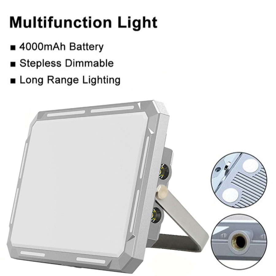 KXK-686 Đèn làm việc XPE LED 1000LM Loại-C Sạc lại Pin tích hợp Chống nước IP44 Đèn cắm trại ngoài t