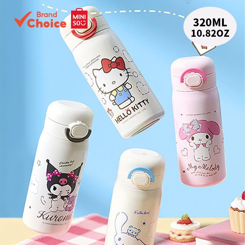 MINISO  sanrio dòng sản phẩm tròn giữa - bình giữ nhiệt & uống đôi & cốc giữ nhiệt di động 320ml 6.7