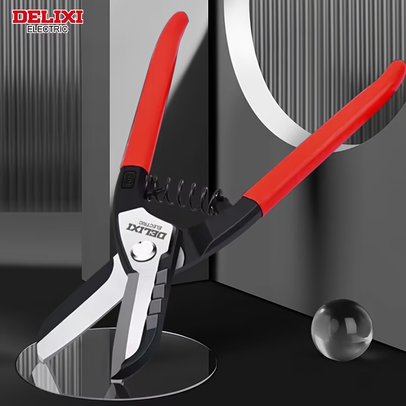 Kéo cắt tôn DELIXI ELECTRIC 10 inch, kéo cắt công nghiệp hạng nặng, dụng cụ cầm tay cắt tôn, kéo cắt