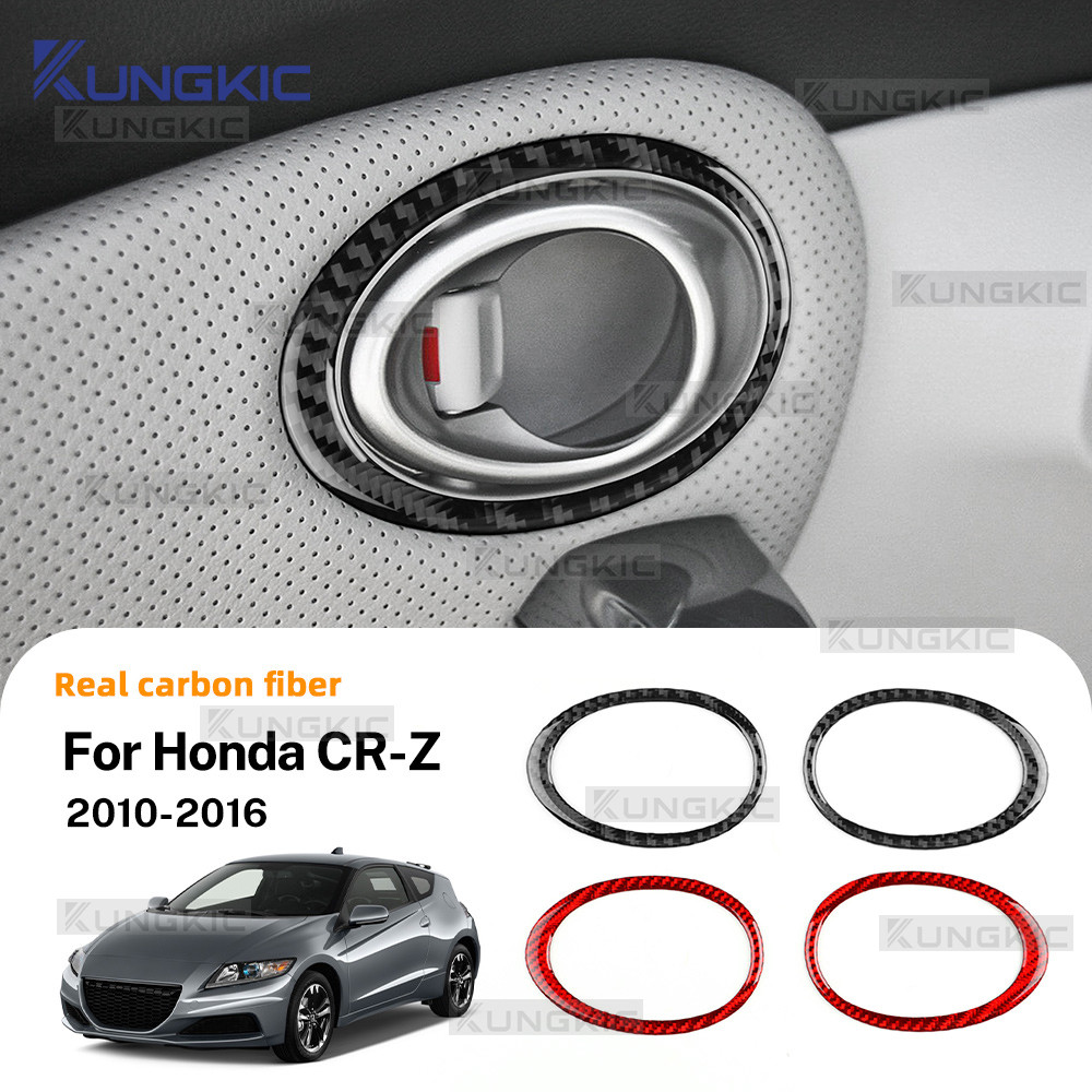 KUNGKIC Dành Cho Xe Honda CRZ Sợi Carbon Tay Nắm Cửa Khung Cao Cấp Đa Năng Viền Nội Thất