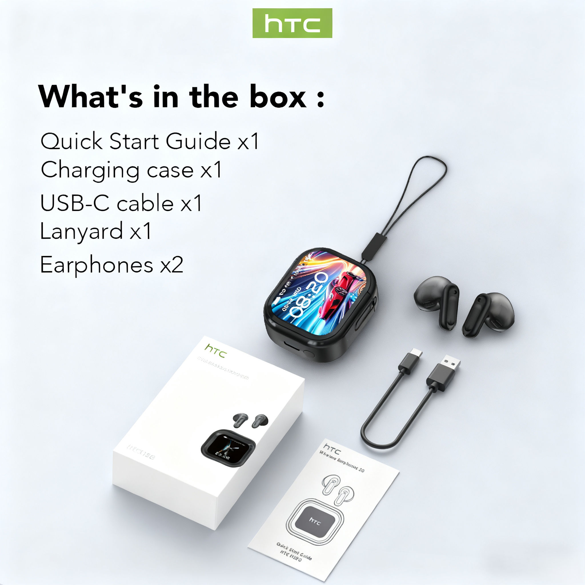 Tai nghe HTC NE20 Tai nghe Bluetooth 6.0 AI Dịch trực tiếp Màn hình LED thông minh HiFi Chất lượng âm thanh Công nghệ khử tiếng ồn | BigBuy360 - bigbuy360.vn